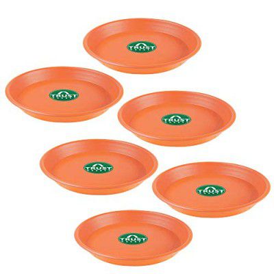TrustBasket UV Treated Round Bottom Tray(Plate/Saucer) Home Decor & Outdoor Balcony Garden
