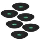 TrustBasket UV Treated Round Bottom Tray(Plate/Saucer) Suitable for 6 inch Round Plastic Pot - Black Color-Set of 6 | Heavy Duty Highly Durable Plant saucerGamla for Indoor Home Decor & Outdoor Balcon...
