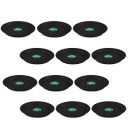TrustBasket UV Treated Round Bottom Tray(Plate/Saucer) Suitable for 6 inch Round Plastic Pot - Black Color-Set of 12 ...