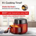 truTRTL Digital Air Fryer for Home with Reservation Technology | Actual 4.5 Liter, 1400 Watt | Glossy Black...
