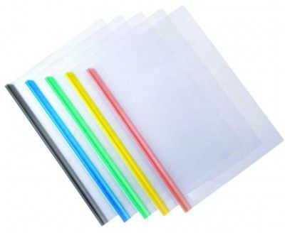 Truvic A4 Paper Report Sliding Bar Cover Strip File Folder(Set Of 5 Files