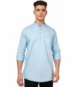 TryBuy Premium Cotton Made Trendy Ethnic Sky Blue Kurta for Men...