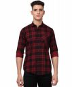 TryBuy Premium Red Black Checks Shirts for Men...
