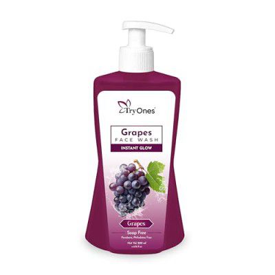 TryOnes Skin Naturals Bright Complete Face Wash and Glowing Skin - Daily Cleanser Suitable For all Skin Types_Grapes_200ml