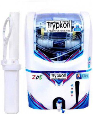 trypkon ZOE MINERALS CARTAGE 12 L RO + UF + UV + UV_LED + TDS Control Water Purifier  
