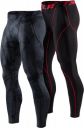 TSLA 1 or 2 Pack Men's Thermal Compression Pants, Athletic Sports Leggings & Running Tights, Wintergear Base Layer Bottoms...