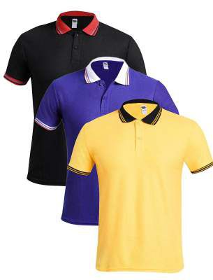 TSX Men's Solid Regular Fit Polo (Pack of 3)
