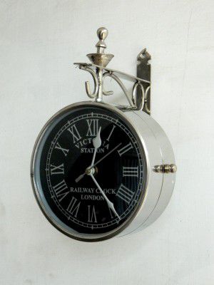 Tu Casa 10" Double-Sided Victorian Style Station Clock
