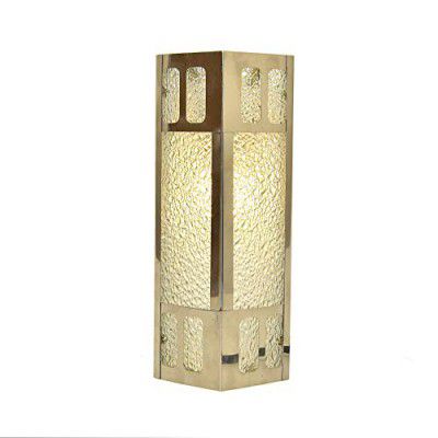 tu casa (BL-08) hut Style Stainless Steel & Glass Bathroom Light with b-22 Holder(Bulb not Included)
