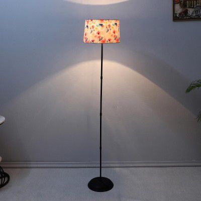 tu casa Black Metal-Iron Base Foldable Floor Lamps  (Height - 57")