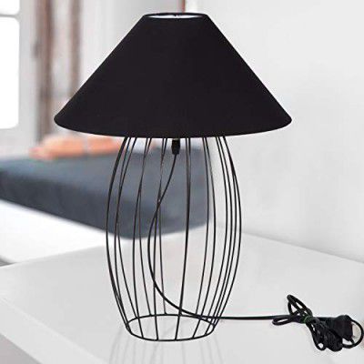 Tu Casa Designer Black Table Lamp TB-09 Holder Type- B-22-(Bulb not Included)