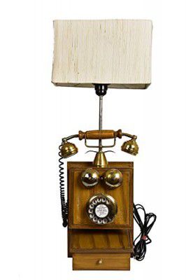 Tu Casa Designer Cream Table Lamp TL-05 Holder Type- E-27-(Bulb not Included)