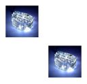 Tu Casa DW-408 - LED Copper Wire String Light with Adapter - White - Set of 2...