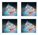 tu casa DW-419 - LED Copper Wire String Light Battery Operated - 3 Mtrs - Multi - Set of 4...