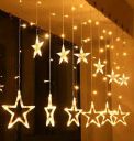 Tu Casa DW-429 - Star Light Curtain - 12 Stars - with Flickering Controller...