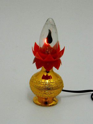 Tu Casa Electric Kalash-Set of 4(82.5x15x1cm Plastic Gold)