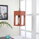 tu casa Hanging Lamps with Mango Wooden Base & Brown Wood Shades for Home Décor, Bedrooms, Living Room, Gifting, Diwali Decoration, Dining Space, Hall (Height: - 80cm) - Bulb not Included...