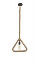 tu casa HG-02 Triangle Shape Pendent Light Type e-27 Size Jute Rope Holder (12x1x38", Brown, 220W)...