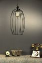 Tu Casa HG-25 Metal Wire pendent Light Iron Holder Type e-27 Size 12x8x32 - (Bulb not Included)...