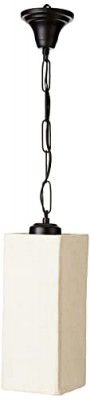 tu casa Hhiute Cotton Flex Shade with Black Metal-Iron Base Hanging Lamps