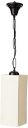 tu casa Hhiute Cotton Flex Shade with Black Metal-Iron Base Hanging Lamps...