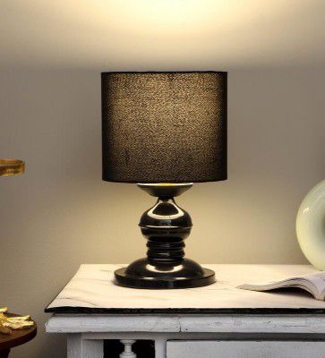 tu casa Metal Table Lamps with Black Shade for Home Décor