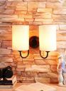 tu casa Ntu-264 Off White Cotton Wall Light by tu casa Holder type-b-22 (Bulb not Included)...