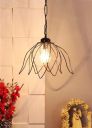 tu casa Ntu-281 Black Metal Hanging Light by tu casa Holder type-b-22 (Bulb not Included)...
