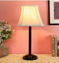 tu casa Ntu-33 Off White Cotton Shade Table lamp with Metal Base by tu casa Holder Type e-27 (Bulb not Included)...
