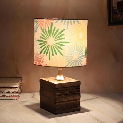 tu casa Wooden Square Block Bedside Warm Light Table