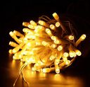 TUCASA- 11 Meter Still led ladi Christmas String Light for Festive Decorations, Diwali and Christmas Lighting (Warm White)-Plug in...