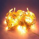 TUCASA-30 feet(10 MTRS) Golden led ladi String Light for Diwali/Xmas/eid/gurpurab and Marriage Decoration (Warm White)...