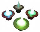 Tucasa DW-269 LED Diya (Pack of 4, Green)...