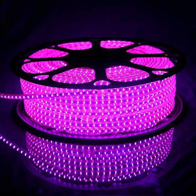 TUCASA- led Strip Rope Light,Water Proof,Decorative led Light with Adapter. (Pink), (5 Meter)
