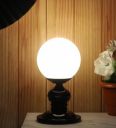 Tucasa Metal Table Lamp - Elegant Black Cone with Glass Shade | Decorative and Functional (Bulb Not Included) | Pack of 1 (CONE with GLASS SHADE)...