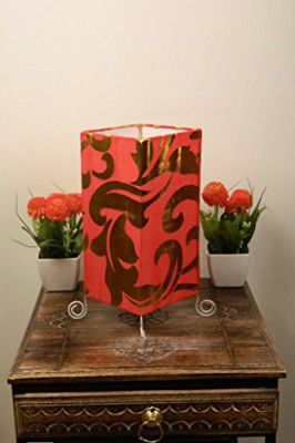 Tucasa Printed Classic Square Table Lamp