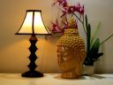 TUCASA Table LAMP with CONICAL Stripe Shade...