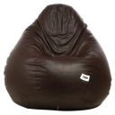 TUD Faux Leather Classic Bean Bag Filled with Beans Filled (XXXL )...