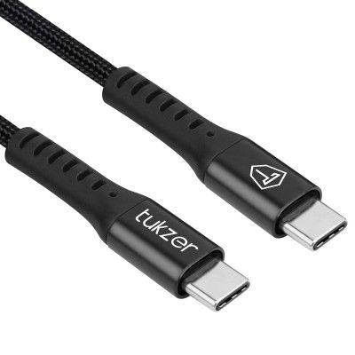Tukzer 65W Fast Charging Usb Cable Cotton Braided for Smartphones