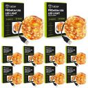 Tukzer Copper LED Fairy String Lights with USB, 3 Meter, Warm White, Pack of 10...