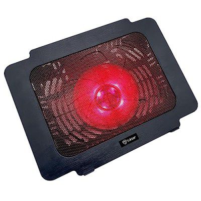 Tukzer Laptop Cooling Pad, Portable Slim Quiet USB Powered Gaming Cooler Stand Chill Mat| 1-Red-LED Fan| USB Powered| 2-Viewing Angles |10-to-15.6-inch laptops, cp2