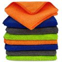 Tukzer Multi-Purpose Microfiber Cloths, (Multi-Color | 8 Pcs 25 X 25 cms)...