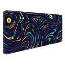 Tukzer Retro Extended Gaming Mouse Pad, High-Speed Mouse Tracking & Control | Stitched Edges, Non-Slip Rubber Base| for Computer Laptop Keyboard Office Home (795mm x 298mm x 3.45mm, Color Waves)...