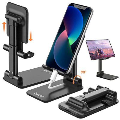 Tukzer Tabletop Fully Foldable Desktop Tablet Mobile Stand Holder