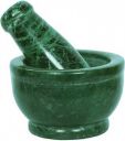 Tulika Collections Hygenic Green Mable Mortar 4 inch ...