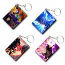 TULOSTA Premium (Pack of 4) Anime Printed Keychain For Bike, Scooty, Car, Acrylic Keyholder...