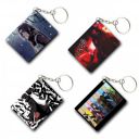 TULOSTA Premium (Pack of 4) Anime Printed Keychain For Bike, Scooty, Car, Acrylic Keyholder...