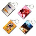 TULOSTA Premium (Pack of 4) Anime Printed Keychain For Bike, Scooty, Car, Acrylic Keyholder...