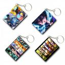 TULOSTA Premium (Pack of 4) Anime Printed Keychain For Bike, Scooty, Car, Acrylic Keyholder...