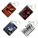 TULOSTA Premium (Pack of 4) Anime Printed Keychain For Bike, Scooty, Car, Acrylic Keyholder...
